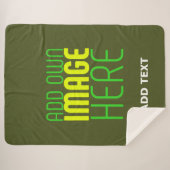 COUVERTURE SHERPA MODERNE ÉDITABLE ARMÉE VERT IMAGE MODÈLE TEXTE (Devant (Horizontal))