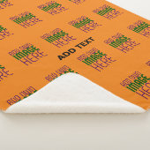 COUVERTURE SHERPA MODERNE ÉDITABLE DARK ORANGE MODÈLE TEXTE D'IMAGE (3/4)
