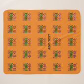 COUVERTURE SHERPA MODERNE ÉDITABLE DARK ORANGE MODÈLE TEXTE D'IMAGE (Devant (Horizontal))