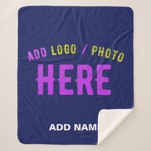 COUVERTURE SHERPA MODERNE MODERNE ET MODERNE MARINE BLEUE VÉRIFIÉE M (Devant)