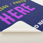 COUVERTURE SHERPA MODERNE MODERNE ET MODERNE MARINE BLEUE VÉRIFIÉE M (3/4)