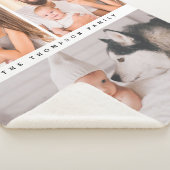 Couverture Sherpa Moderne Multi Photo Personnalisé Simple Famille Fa (3/4)