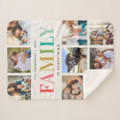 Couverture Sherpa Moderne Rainbow Family est tout Photo Collage (Devant (Horizontal))