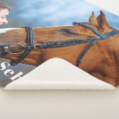 Couverture Sherpa Moderne Simple Chic Personnalisé Animaux de Compag (3/4)