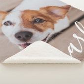 Couverture Sherpa Moderne Simple Jouer Élégant Chic Pet Photo (3/4)