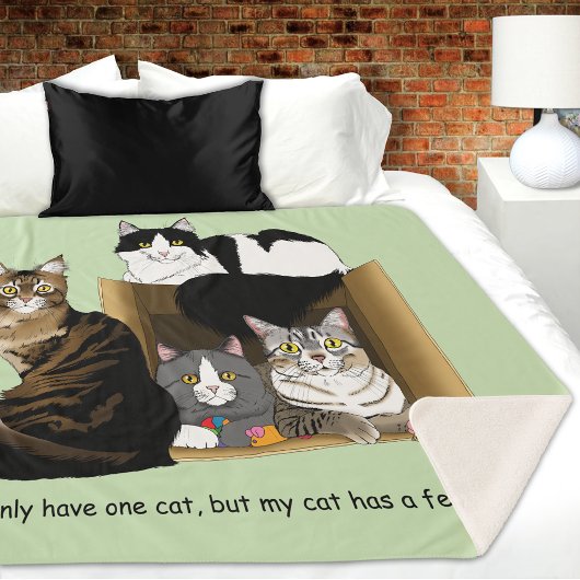 Couverture Sherpa Mon chat a des chats