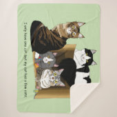Couverture Sherpa Mon chat a des chats (Devant)