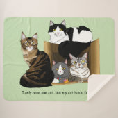 Couverture Sherpa Mon chat a des chats (Devant (Horizontal))