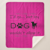 Couverture Sherpa Mon chien ne le permettrait pas Sherpa Blanket - M (Devant)