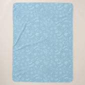 Couverture Sherpa Mon design de fleurs 7 (Devant)