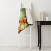 Couverture Sherpa Mon joyeux Patch Citrouille Grand (En situation)