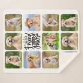 Couverture Sherpa Mon Meilleur Ami A Pws Custom Pet Chien 11 Photo (Devant (Horizontal))