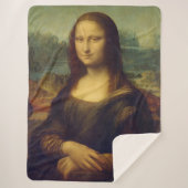 Couverture Sherpa Mona Lisa By Leonardo Da Vinci (Devant)