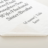 Couverture Sherpa Monde meilleur maman mari femme papa fille fils (3/4)