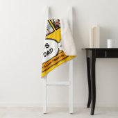 Couverture Sherpa Monde meilleur papa photo Collage amusant Cool Com (En situation)