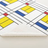 Couverture Sherpa Mondrian II Minimum De Stijl Modern Art Design (3/4)