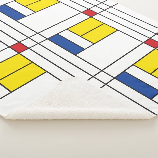 Couverture Sherpa Mondrian II Minimum De Stijl Modern Art Design (3/4)