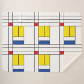 Couverture Sherpa Mondrian II Minimum De Stijl Modern Art Design (Devant (Horizontal))