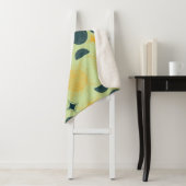 Couverture Sherpa Monnaie céleste du soleil de Boho (En situation)