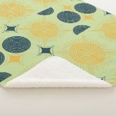 Couverture Sherpa Monnaie céleste du soleil de Boho (3/4)