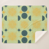 Couverture Sherpa Monnaie céleste du soleil de Boho (Devant (Horizontal))