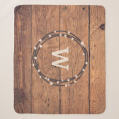 Couverture Sherpa Monogram design (Devant)