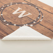 Couverture Sherpa Monogram design (3/4)