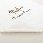 Couverture Sherpa Monogram Sherpa Blanket with Custom Name (3/4)
