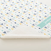 Couverture Sherpa Monogramme à la mode de flèches (3/4)