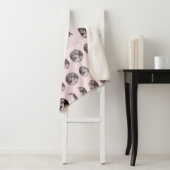 Couverture Sherpa Monogramme Dreamsical Lune Phases Cadeaux (En situation)