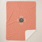 Couverture Sherpa Monogramme équestre Chaussure Lucky Horse (Devant)