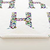Couverture Sherpa Monogramme H (3/4)