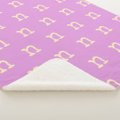 Couverture Sherpa Monogramme moderne personnalisé Première machine à (3/4)