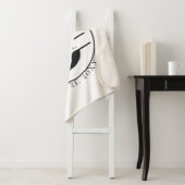 Couverture Sherpa Monogramme personnalisé (En situation)