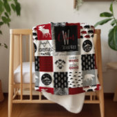 Couverture Sherpa Monogramme Sherpa Blanket | Lumberjack sauvage