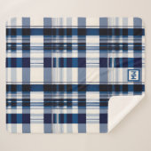 Couverture Sherpa Monographie classique, bleu et blanc (Devant (Horizontal))