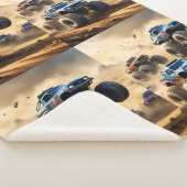 Couverture Sherpa Monster Trucks Courant Dans Le Désert, (3/4)