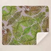 Couverture Sherpa Monstera (Devant (Horizontal))