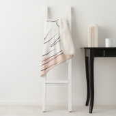 Couverture Sherpa Monstera minimaliste (En situation)