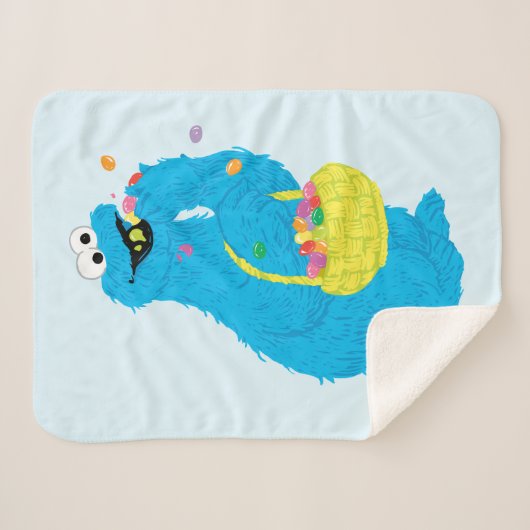 Couverture Sherpa Monstre de biscuits de Pâques (Devant (Horizontal))