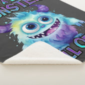 Couverture Sherpa Monstre violet d'Halloween (3/4)