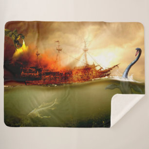 COUVERTURE SHERPA MONSTRES MARINS