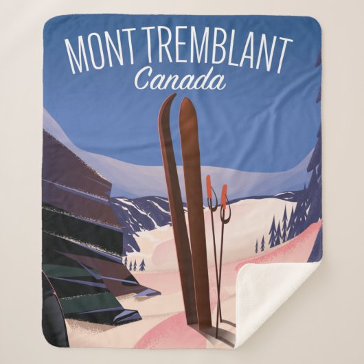 Couverture Sherpa Mont Tremblant Ski Canada (Devant)