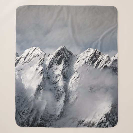 COUVERTURE SHERPA MONTAGNES COUVERTES DE NEIGE (Devant)