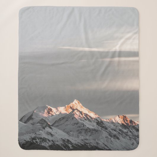 COUVERTURE SHERPA MONTAGNES COUVERTES DE NEIGE (Devant)