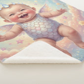 Couverture Sherpa Moonlit Baby Dragon - A Whimsical Fantasy (3/4)