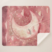 Couverture Sherpa Moonlit Rustic Red Nursery & Kids' Room (Devant (Horizontal))