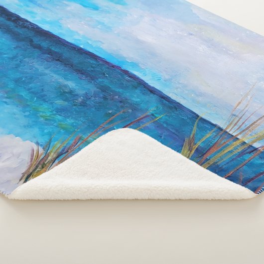Couverture Sherpa Moonstudio - St. Andrew's Beach Sherpa Blanket (3/4)