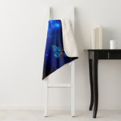 Couverture Sherpa Morpho Butterfly in the Dark Background (En situation)