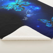 Couverture Sherpa Morpho Butterfly in the Dark Background (3/4)